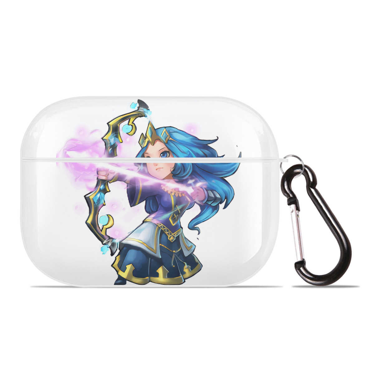 （画像用） リーグ・オブ・レジェンド League of Legends LOL 【AirPods Pro用】ハードシェル保護ケース 耐衝撃・防指紋・カラビナ付き商品仕様