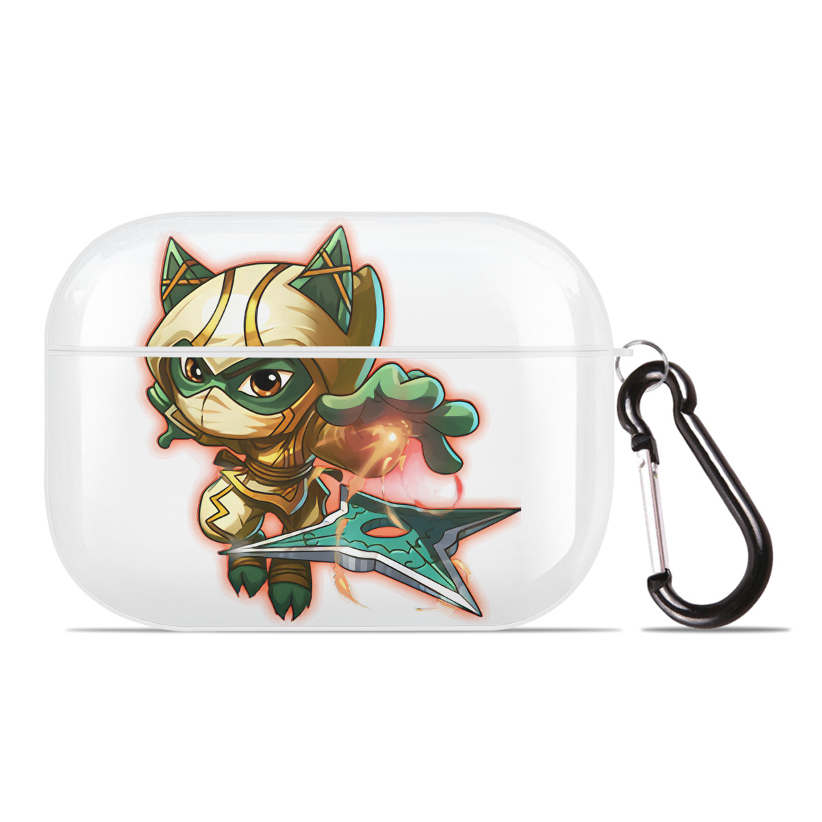 （画像用） リーグ・オブ・レジェンド League of Legends LOL 【AirPods Pro用】ハードシェル保護ケース 耐衝撃・防指紋・カラビナ付き商品仕様