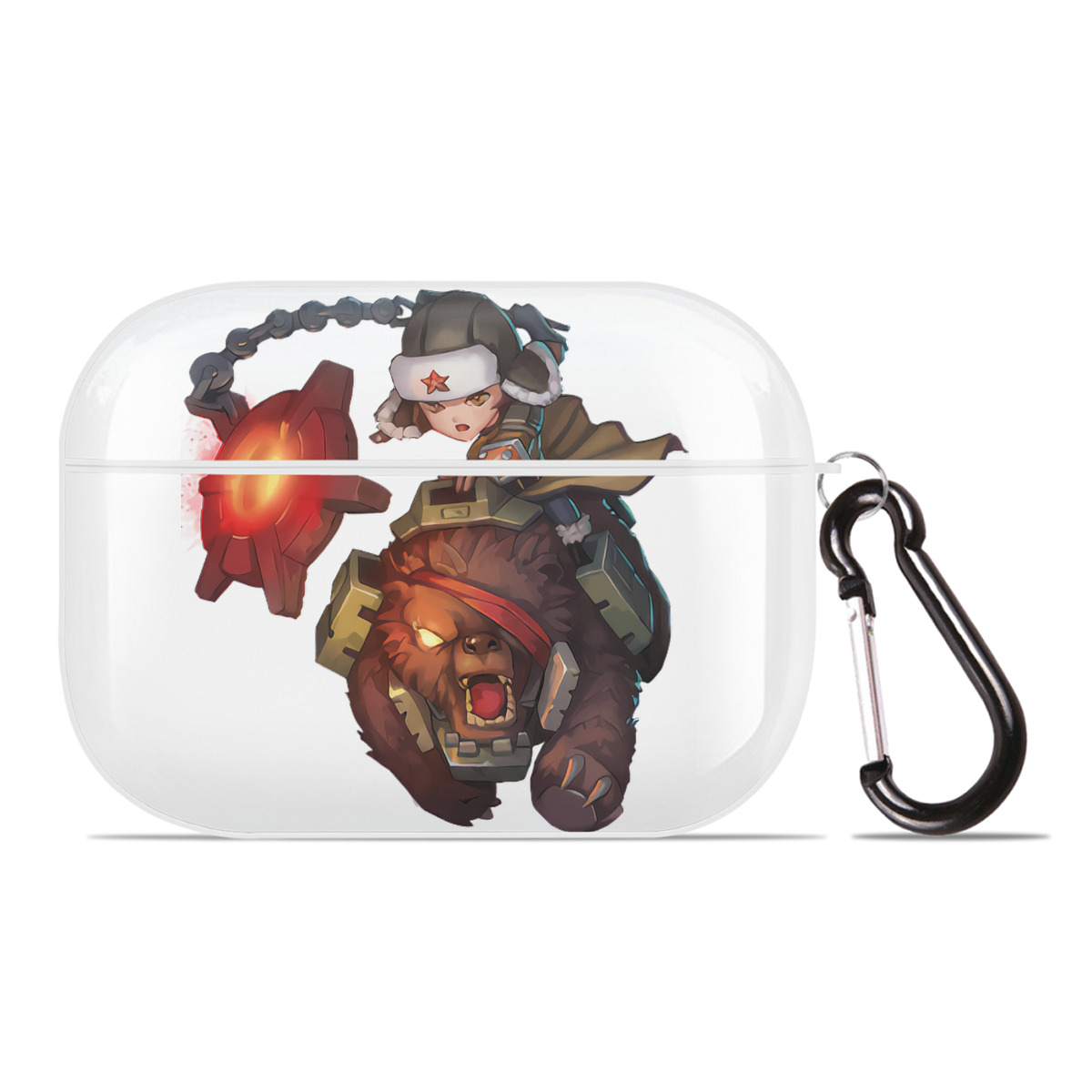 （画像用） リーグ・オブ・レジェンド League of Legends LOL 【AirPods Pro用】ハードシェル保護ケース 耐衝撃・防指紋・カラビナ付き商品仕様
