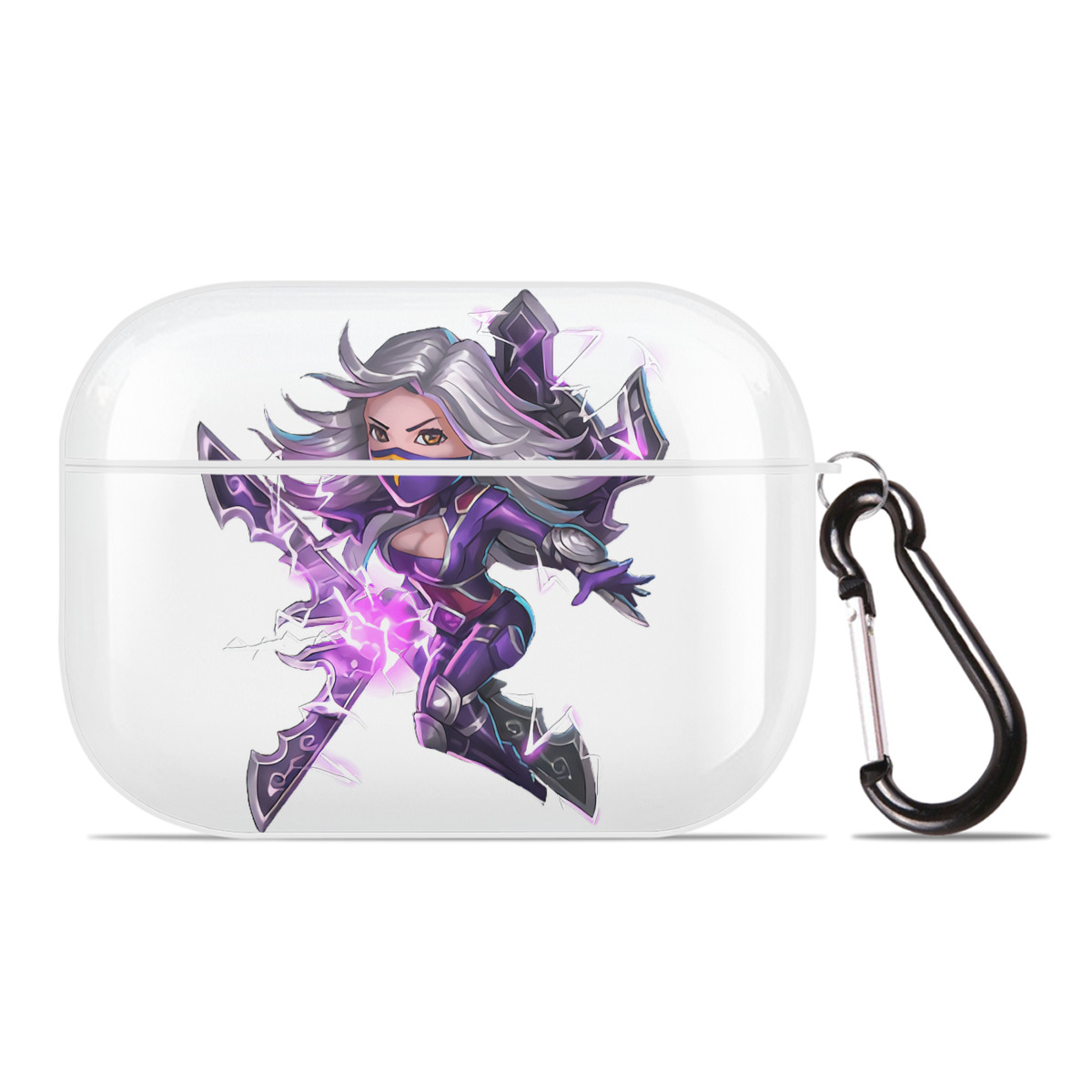 （画像用） リーグ・オブ・レジェンド League of Legends LOL 【AirPods Pro用】ハードシェル保護ケース 耐衝撃・防指紋・カラビナ付き商品仕様