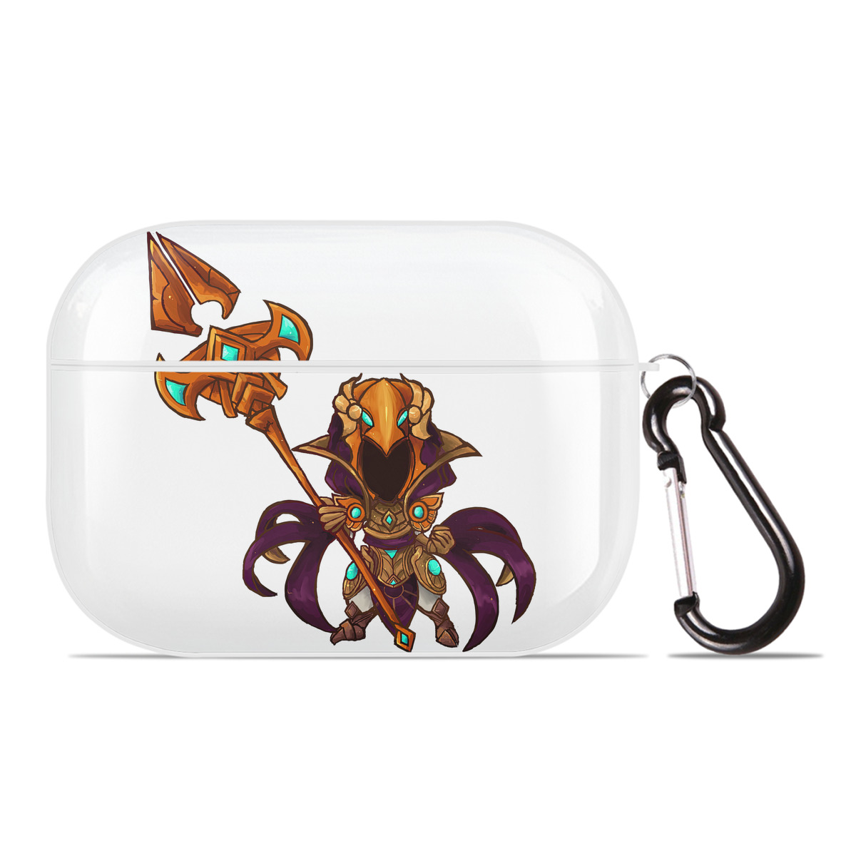 （画像用） リーグ・オブ・レジェンド League of Legends LOL 【AirPods Pro用】ハードシェル保護ケース 耐衝撃・防指紋・カラビナ付き商品仕様