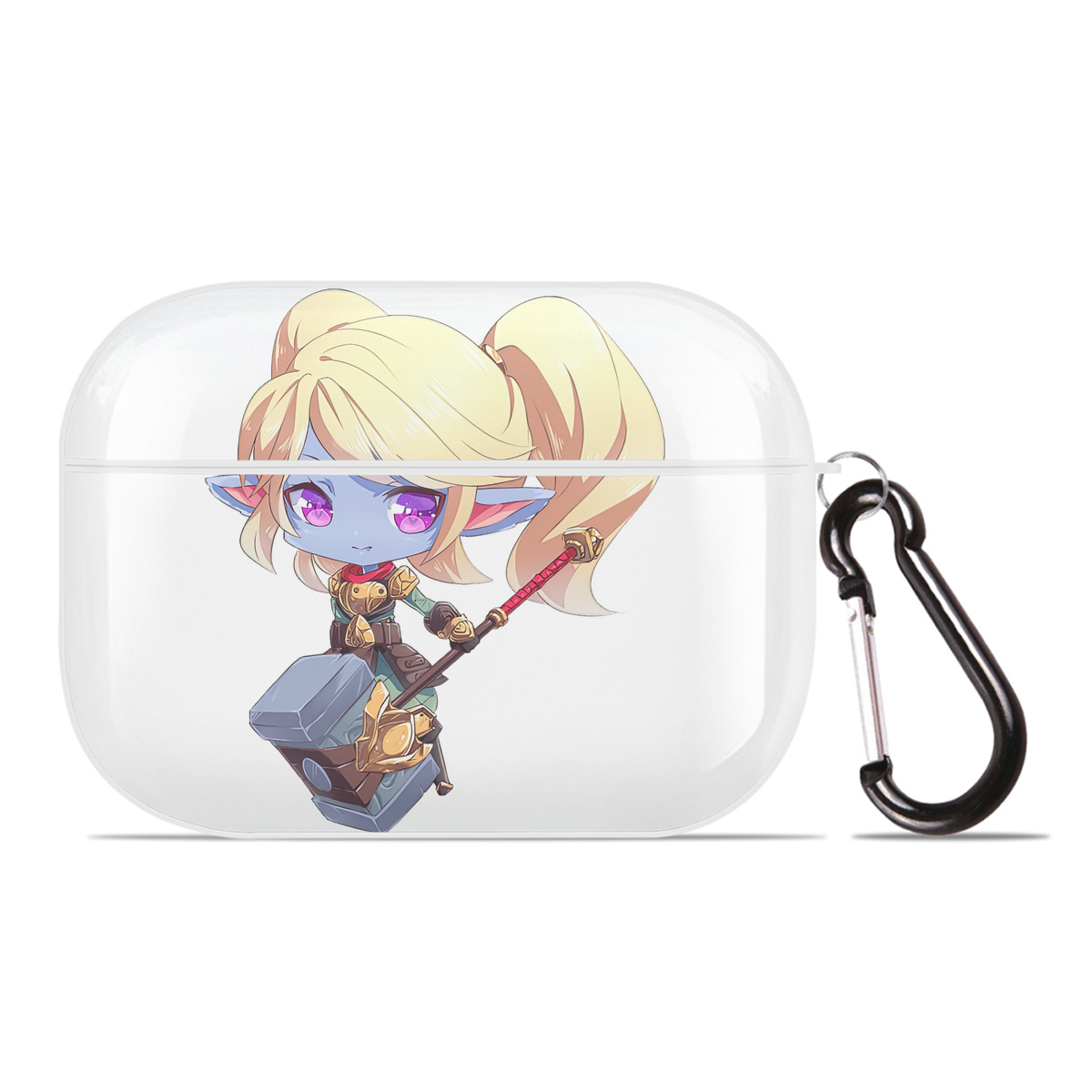 （画像用） リーグ・オブ・レジェンド League of Legends LOL 【AirPods Pro用】ハードシェル保護ケース 耐衝撃・防指紋・カラビナ付き商品仕様