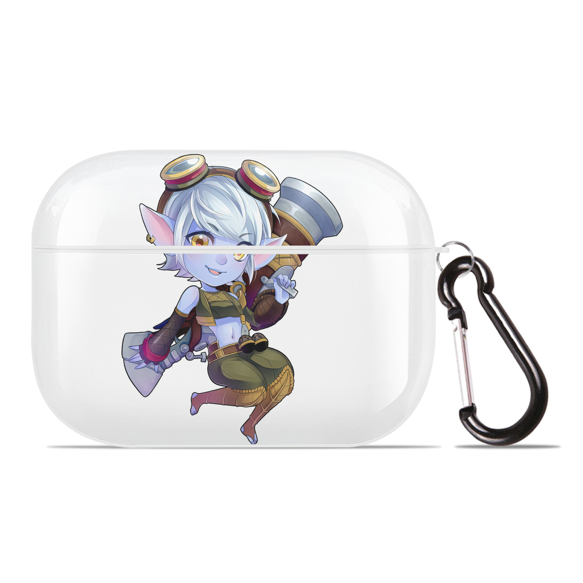 （画像用） リーグ・オブ・レジェンド League of Legends LOL 【AirPods Pro用】ハードシェル保護ケース 耐衝撃・防指紋・カラビナ付き商品仕様