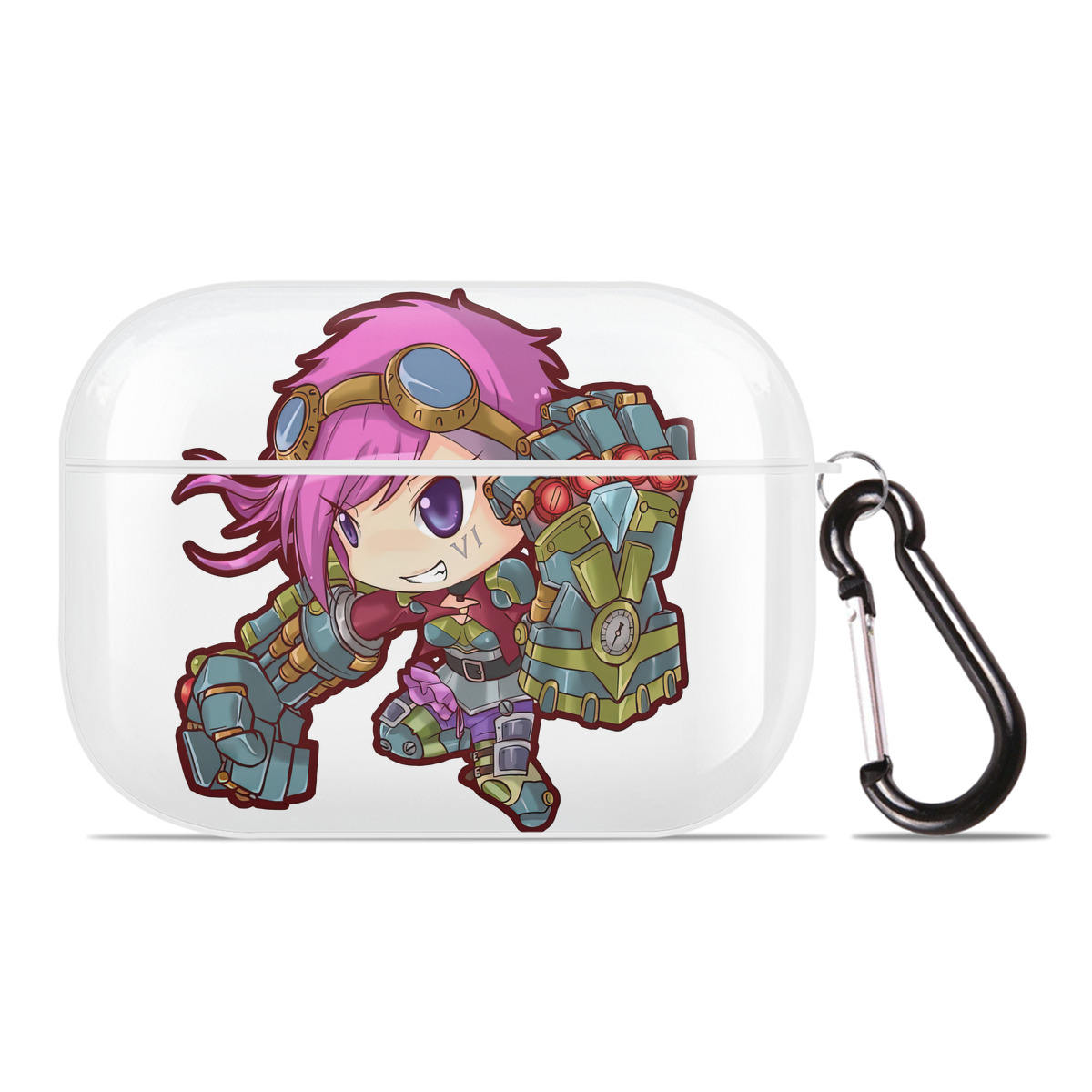 （画像用） リーグ・オブ・レジェンド League of Legends LOL 【AirPods Pro用】ハードシェル保護ケース 耐衝撃・防指紋・カラビナ付き商品仕様