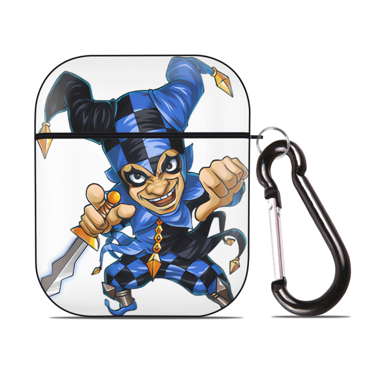 （画像用） リーグ・オブ・レジェンド League of Legends LOL AirPods 第2世代保護ケース ハードシェル ブラック 耐衝撃・防指紋・カラビナ付き