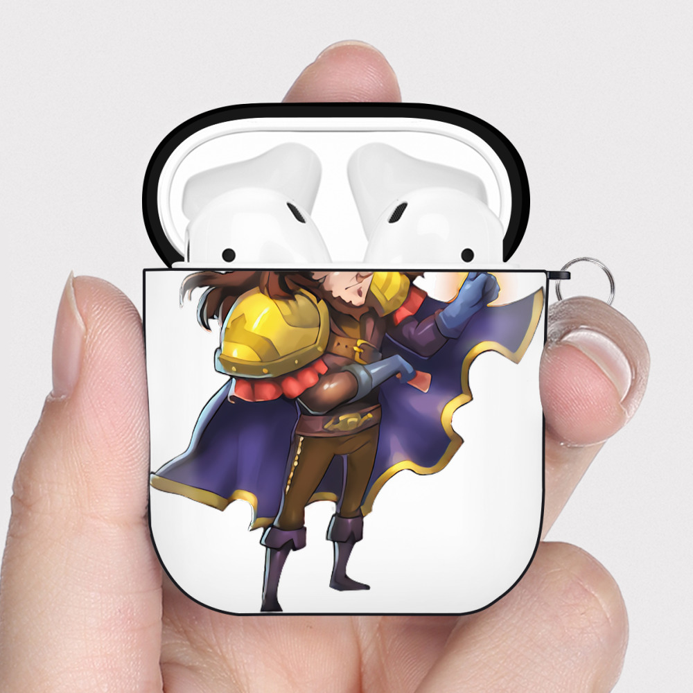 （画像用） リーグ・オブ・レジェンド League of Legends LOL AirPods 第2世代保護ケース ハードシェル ブラック 耐衝撃・防指紋・カラビナ付き