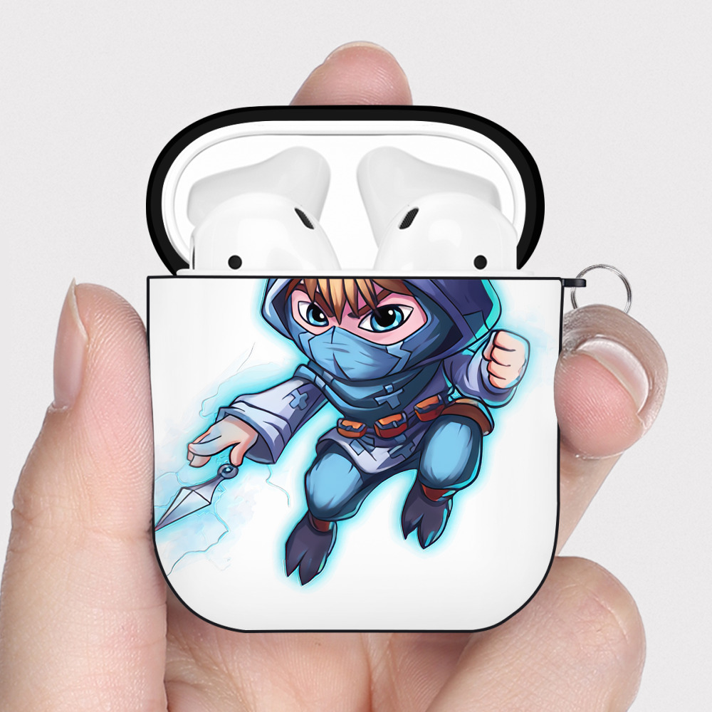 （画像用） リーグ・オブ・レジェンド League of Legends LOL AirPods 第2世代保護ケース ハードシェル ブラック 耐衝撃・防指紋・カラビナ付き