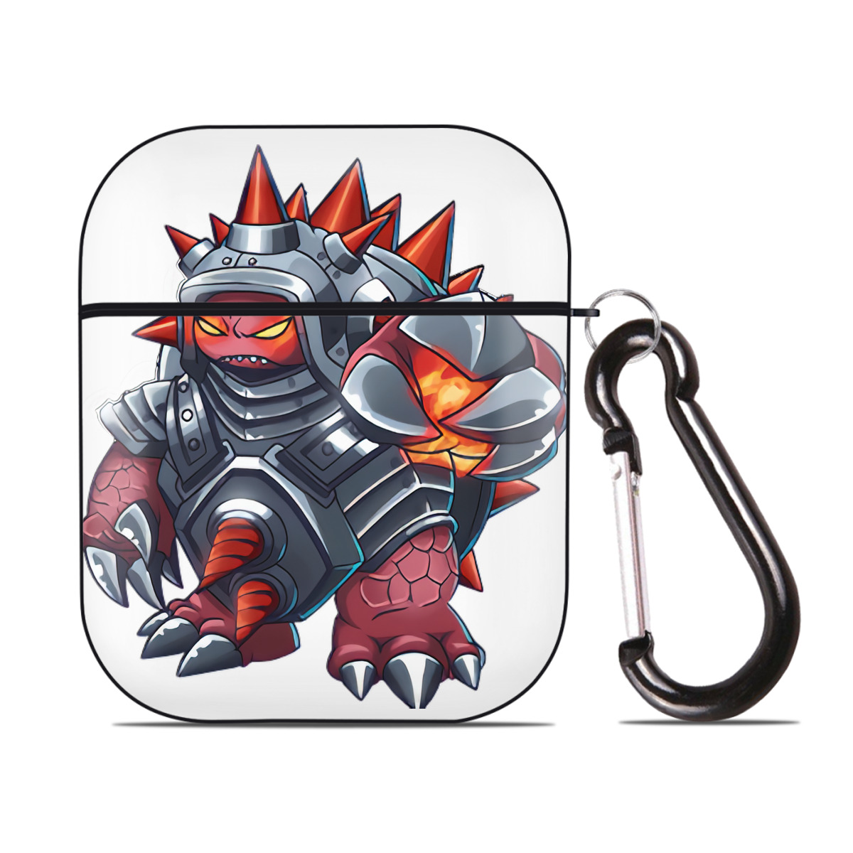 （画像用） リーグ・オブ・レジェンド League of Legends LOL AirPods 第2世代保護ケース ハードシェル ブラック 耐衝撃・防指紋・カラビナ付き