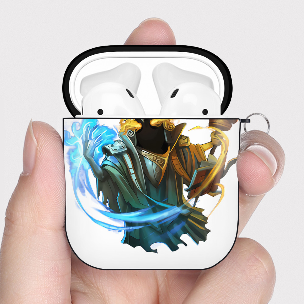 （画像用） リーグ・オブ・レジェンド League of Legends LOL AirPods 第2世代保護ケース ハードシェル ブラック 耐衝撃・防指紋・カラビナ付き