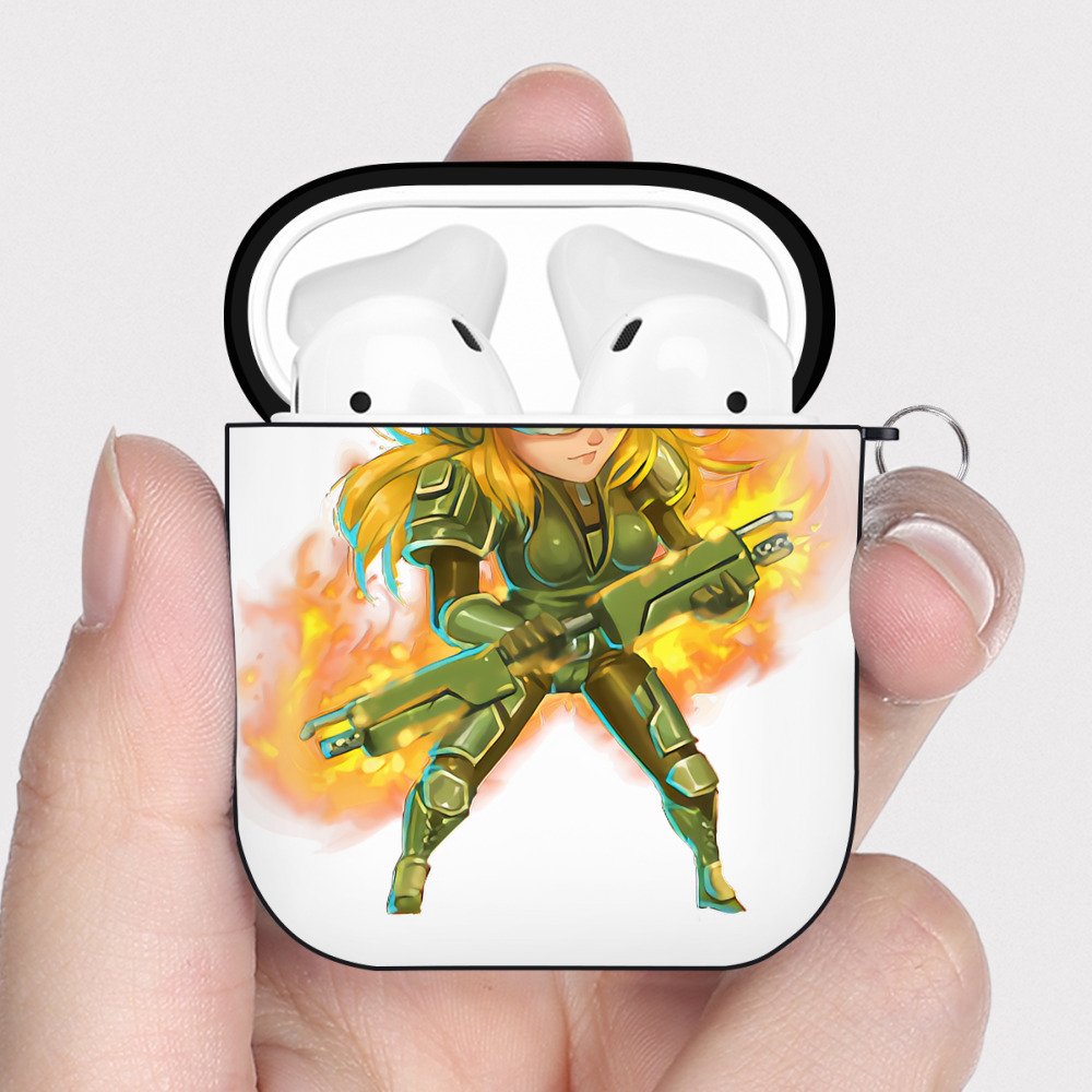 （画像用） リーグ・オブ・レジェンド League of Legends LOL AirPods 第2世代保護ケース ハードシェル ブラック 耐衝撃・防指紋・カラビナ付き