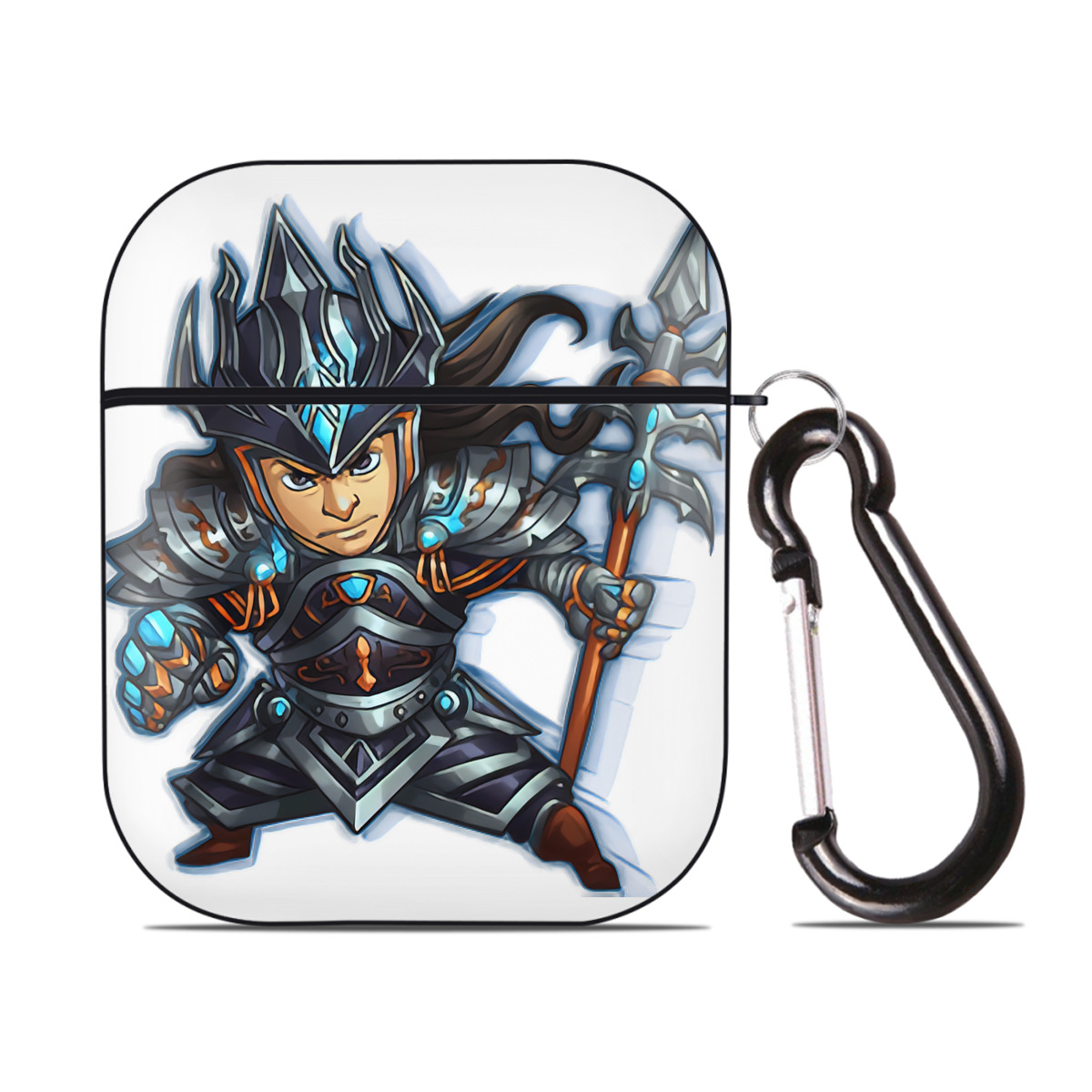 （画像用） リーグ・オブ・レジェンド League of Legends LOL AirPods 第2世代保護ケース ハードシェル ブラック 耐衝撃・防指紋・カラビナ付き