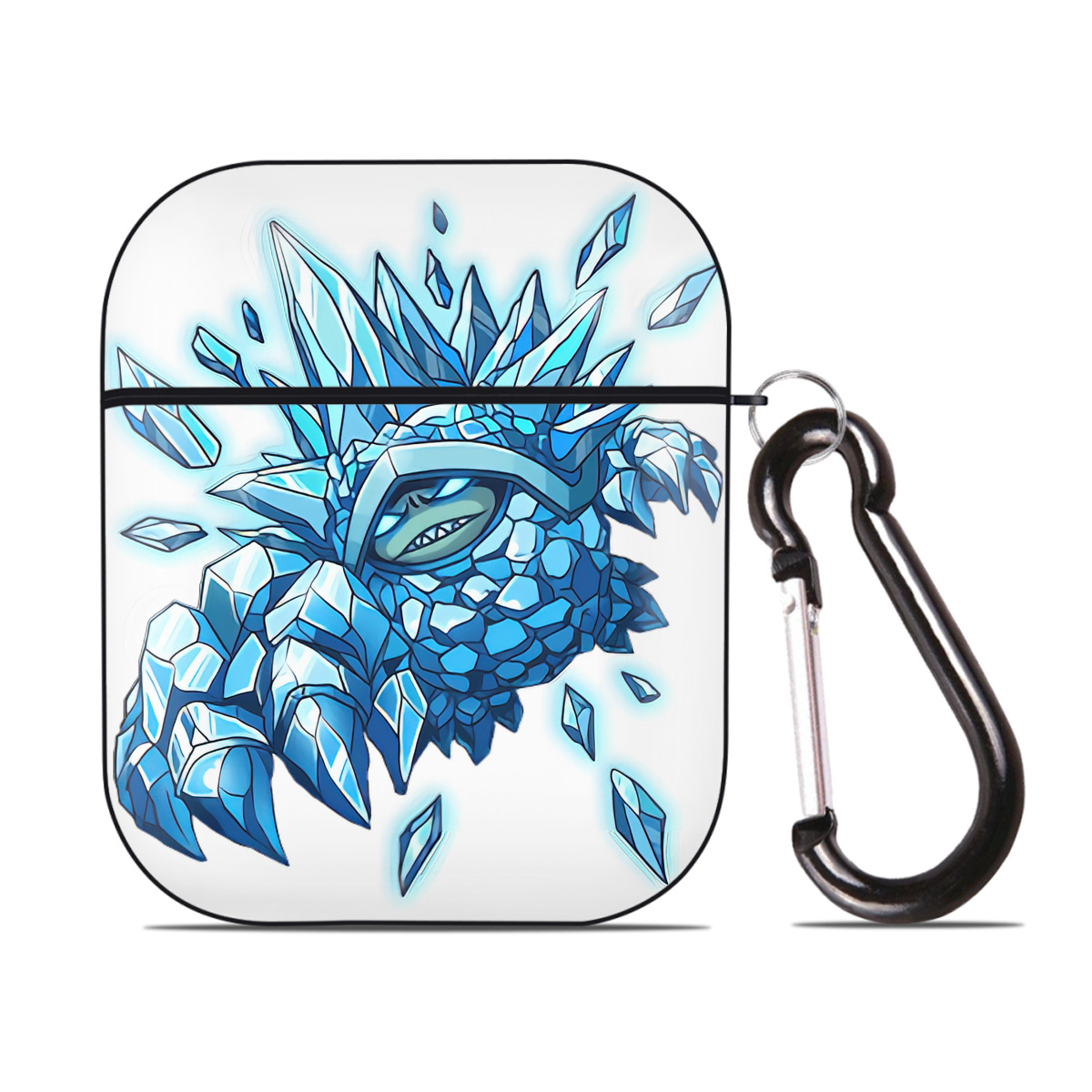 （画像用） リーグ・オブ・レジェンド League of Legends LOL AirPods 第2世代保護ケース ハードシェル ブラック 耐衝撃・防指紋・カラビナ付き