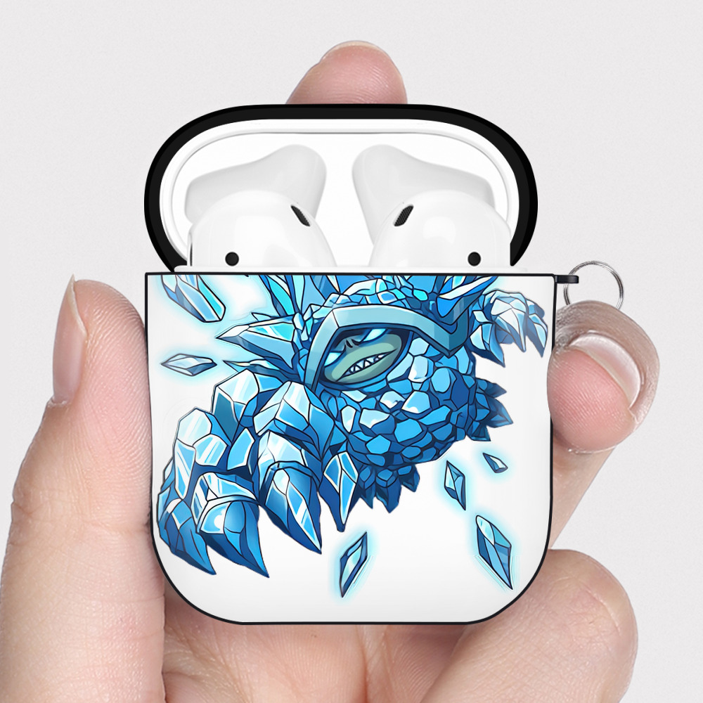 （画像用） リーグ・オブ・レジェンド League of Legends LOL AirPods 第2世代保護ケース ハードシェル ブラック 耐衝撃・防指紋・カラビナ付き