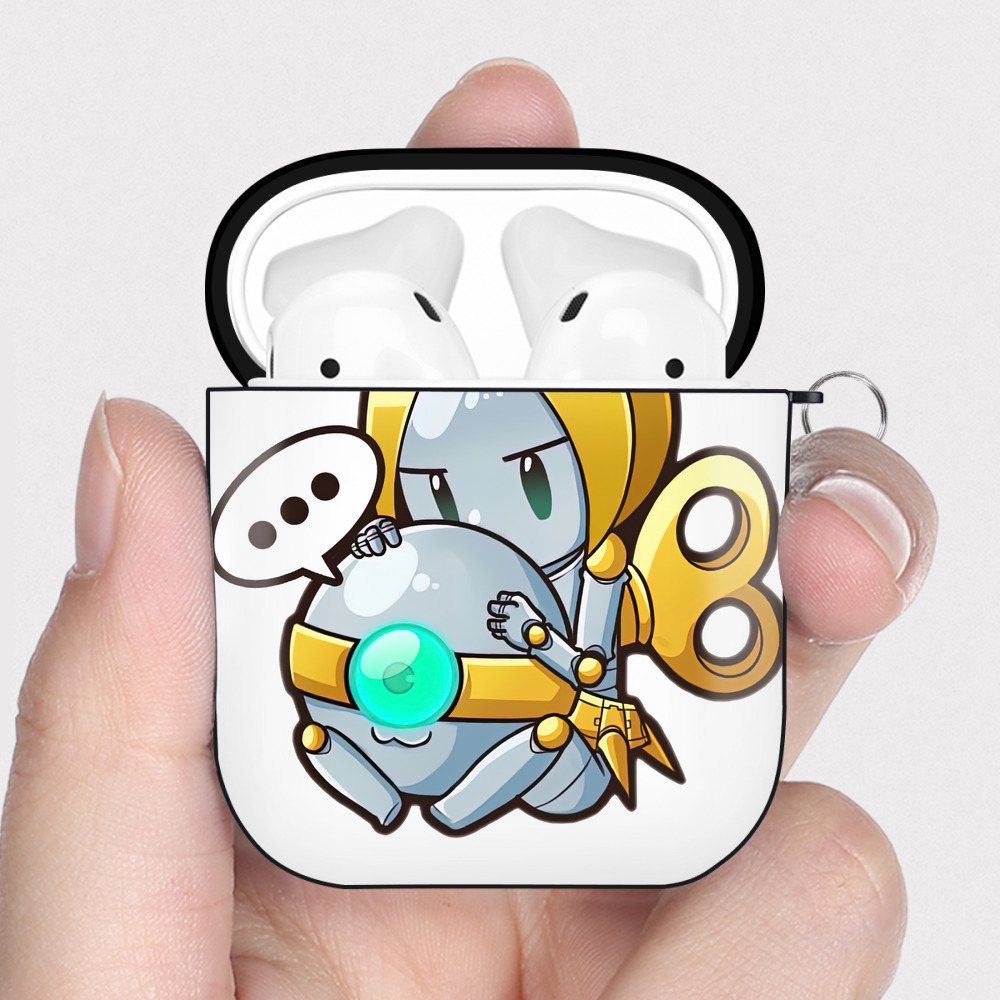（画像用） リーグ・オブ・レジェンド League of Legends LOL AirPods 第2世代保護ケース ハードシェル ブラック 耐衝撃・防指紋・カラビナ付き