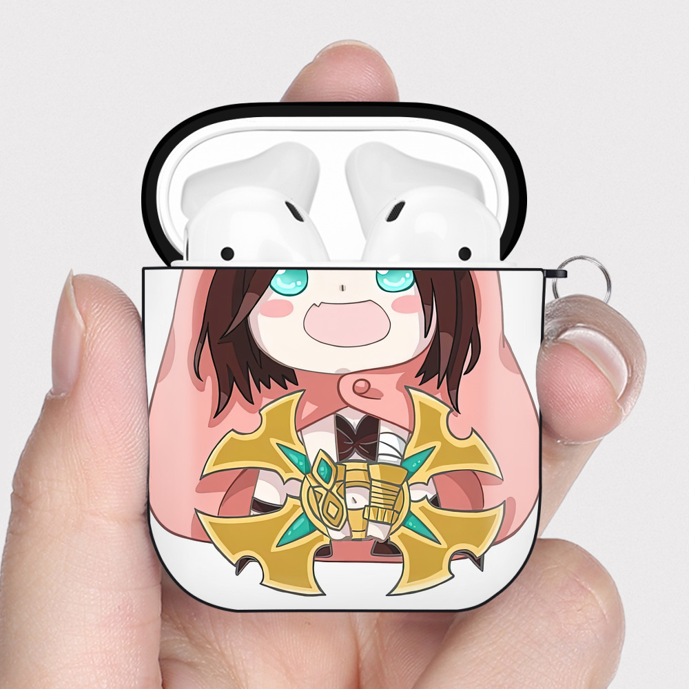 （画像用） リーグ・オブ・レジェンド League of Legends LOL AirPods 第2世代保護ケース ハードシェル ブラック 耐衝撃・防指紋・カラビナ付き