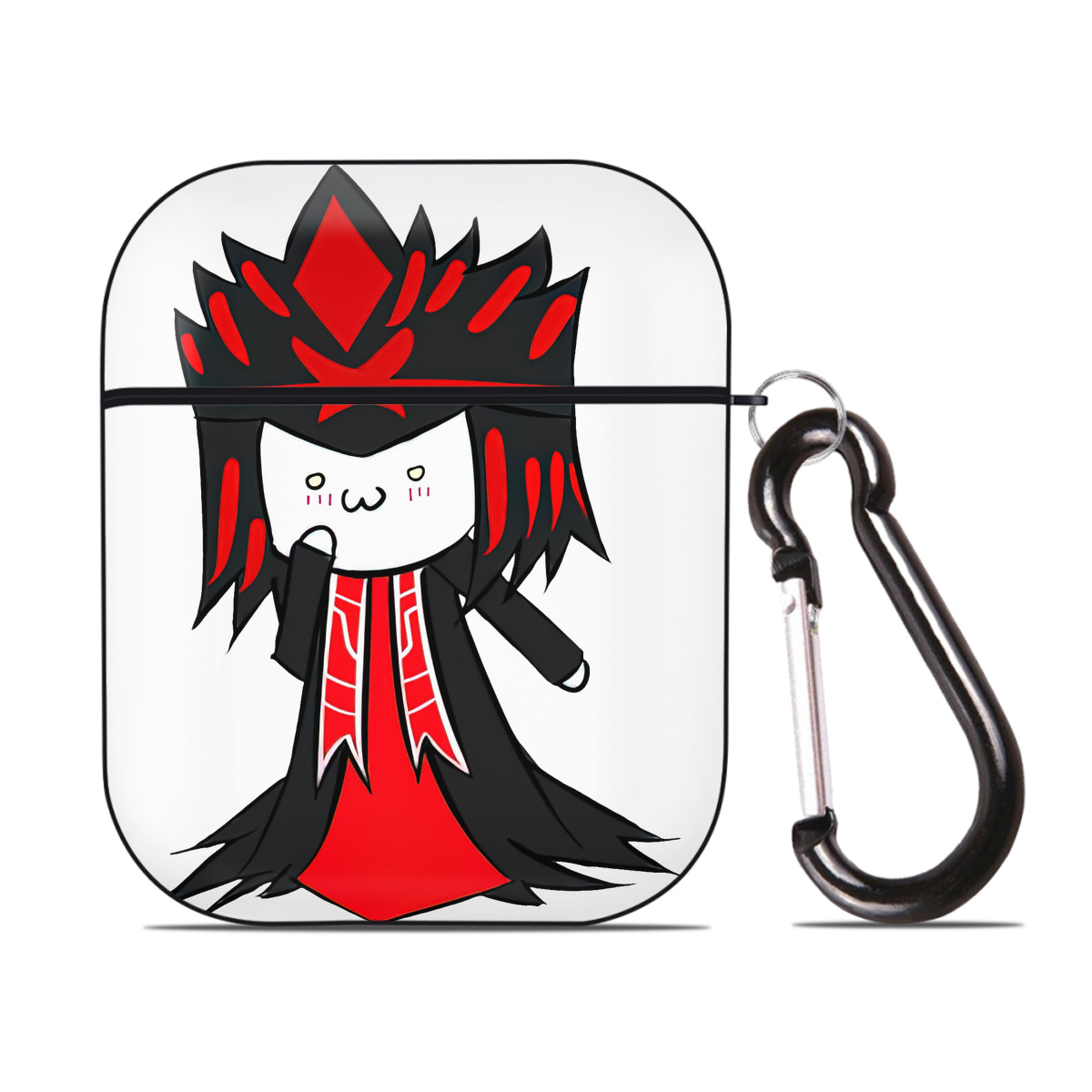 （画像用） リーグ・オブ・レジェンド League of Legends LOL AirPods 第2世代保護ケース ハードシェル ブラック 耐衝撃・防指紋・カラビナ付き
