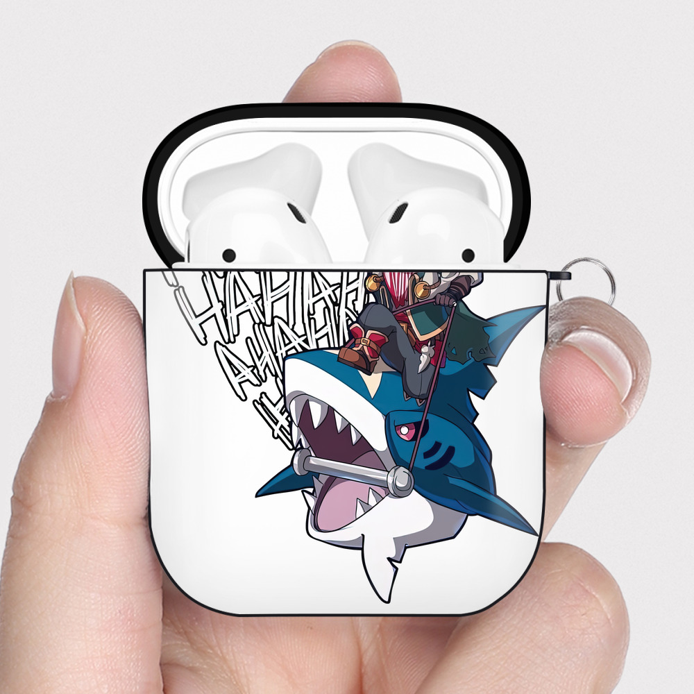 （画像用） リーグ・オブ・レジェンド League of Legends LOL AirPods 第2世代保護ケース ハードシェル ブラック 耐衝撃・防指紋・カラビナ付き
