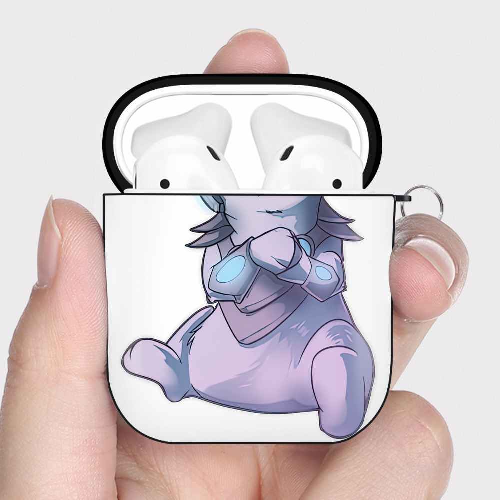 （画像用） リーグ・オブ・レジェンド League of Legends LOL AirPods 第2世代保護ケース ハードシェル ブラック 耐衝撃・防指紋・カラビナ付き
