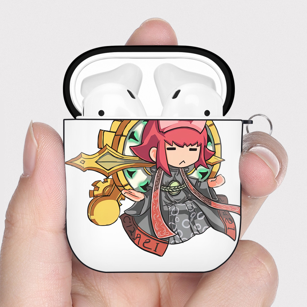 （画像用） リーグ・オブ・レジェンド League of Legends LOL AirPods 第2世代保護ケース ハードシェル ブラック 耐衝撃・防指紋・カラビナ付き