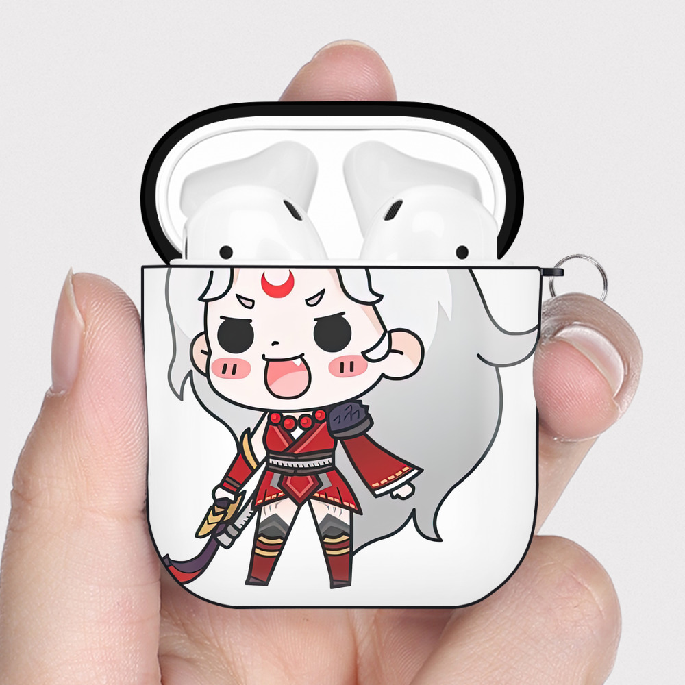 （画像用） リーグ・オブ・レジェンド League of Legends LOL AirPods 第2世代保護ケース ハードシェル ブラック 耐衝撃・防指紋・カラビナ付き