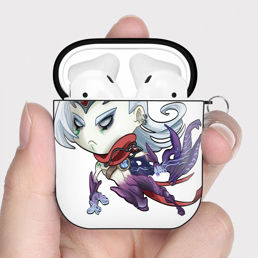 （画像用） リーグ・オブ・レジェンド League of Legends LOL AirPods 第2世代保護ケース ハードシェル ブラック 耐衝撃・防指紋・カラビナ付き