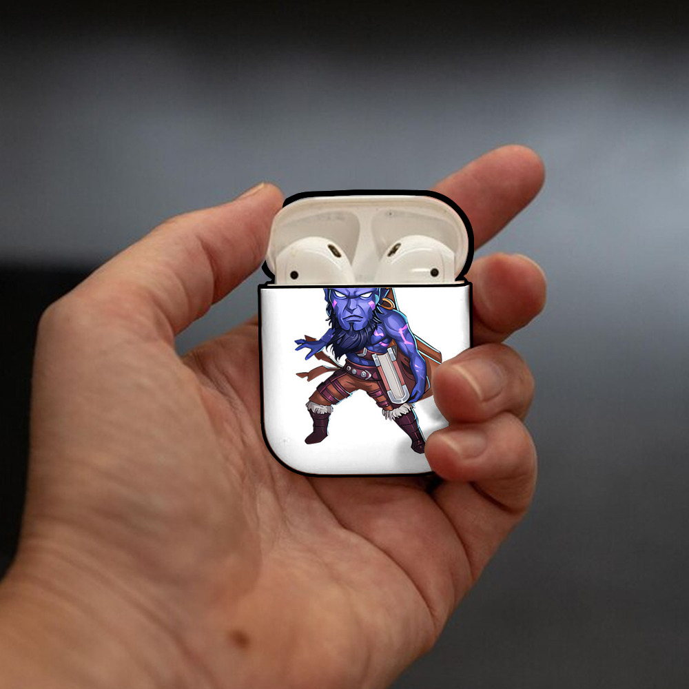 リーグ・オブ・レジェンド League of Legends LOL AirPods 第2世代保護ケース ハードシェル ブラック 耐衝撃・防指紋・カラビナ付き