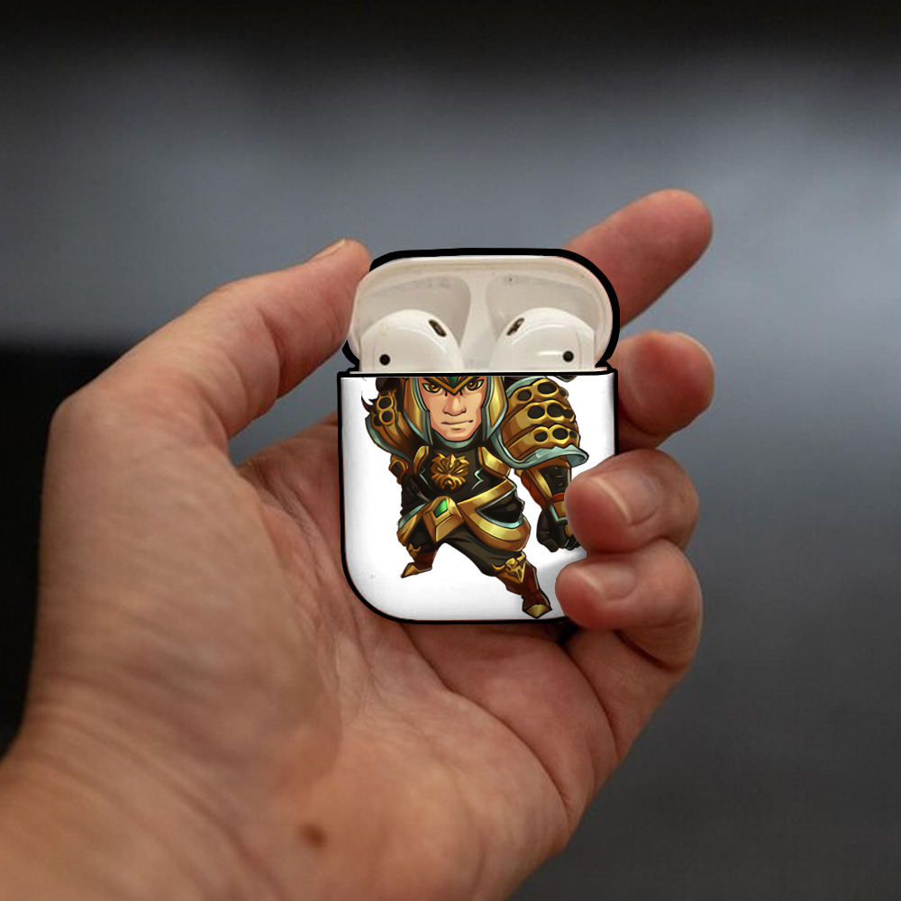 リーグ・オブ・レジェンド League of Legends LOL AirPods 第2世代保護ケース ハードシェル ブラック 耐衝撃・防指紋・カラビナ付き