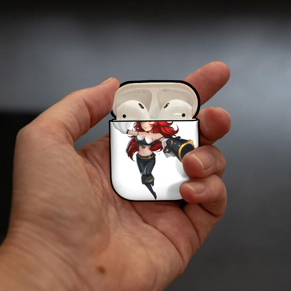 リーグ・オブ・レジェンド League of Legends LOL AirPods 第2世代保護ケース ハードシェル ブラック 耐衝撃・防指紋・カラビナ付き