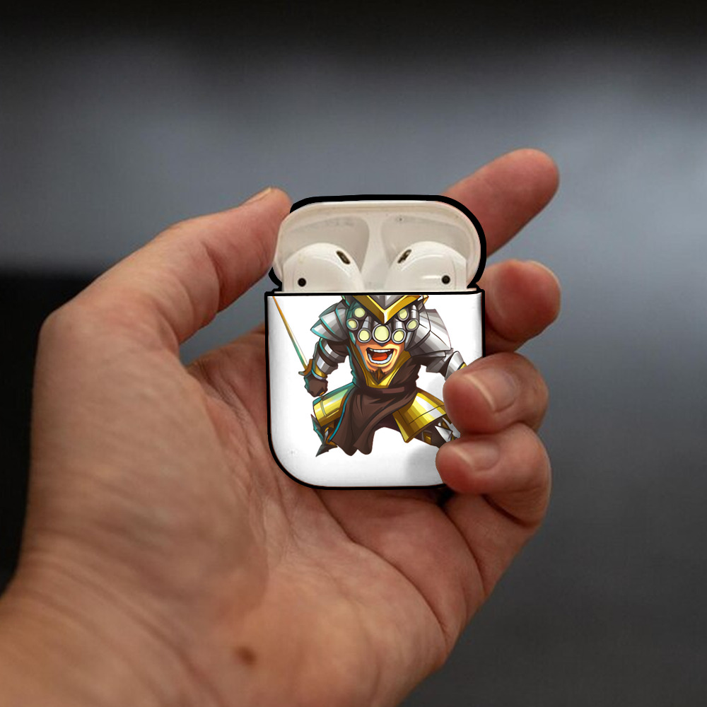リーグ・オブ・レジェンド League of Legends LOL AirPods 第2世代保護ケース ハードシェル ブラック 耐衝撃・防指紋・カラビナ付き