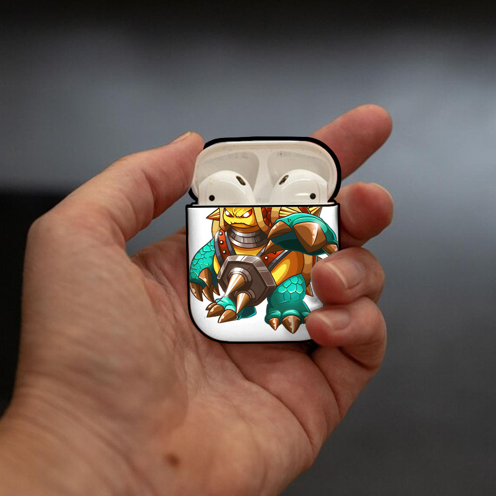 リーグ・オブ・レジェンド League of Legends LOL AirPods 第2世代保護ケース ハードシェル ブラック 耐衝撃・防指紋・カラビナ付き