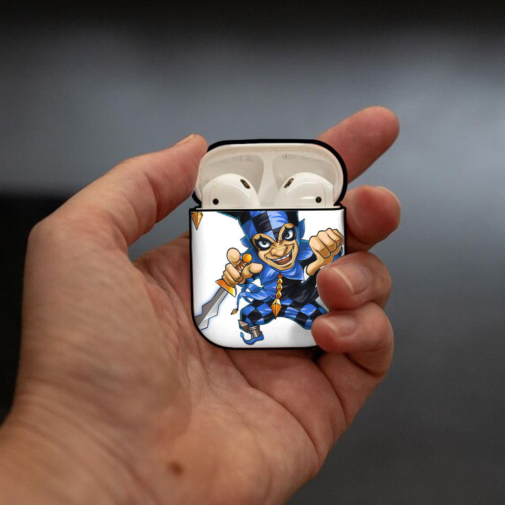 リーグ・オブ・レジェンド League of Legends LOL AirPods 第2世代保護ケース ハードシェル ブラック 耐衝撃・防指紋・カラビナ付き