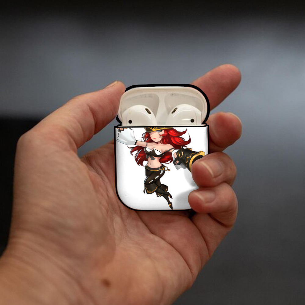 リーグ・オブ・レジェンド League of Legends LOL AirPods 第2世代保護ケース ハードシェル ブラック 耐衝撃・防指紋・カラビナ付き