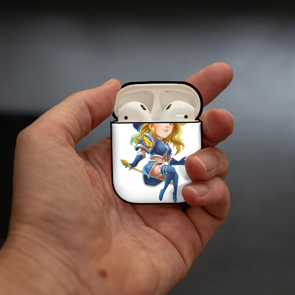リーグ・オブ・レジェンド League of Legends LOL AirPods 第2世代保護ケース ハードシェル ブラック 耐衝撃・防指紋・カラビナ付き