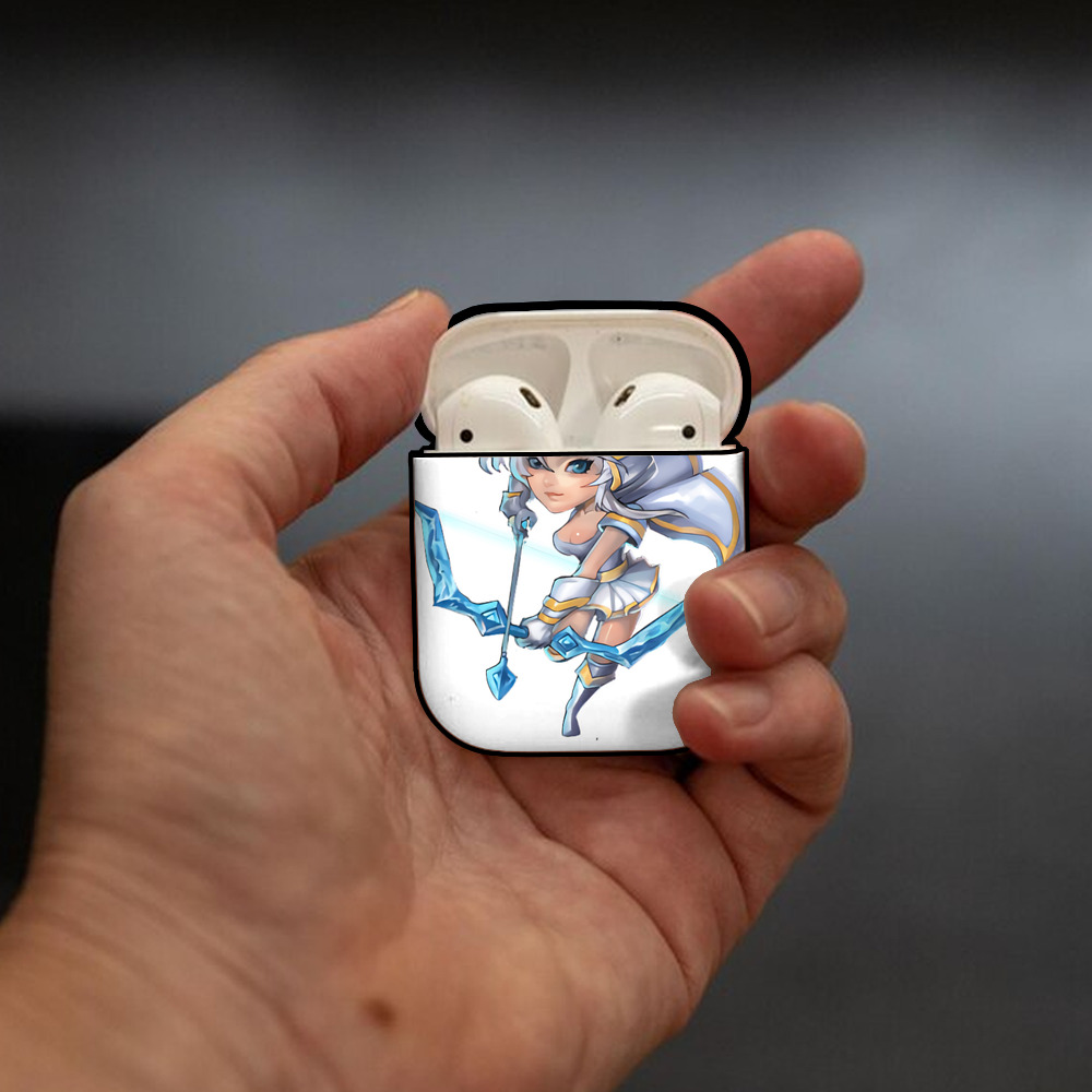 リーグ・オブ・レジェンド League of Legends LOL AirPods 第2世代保護ケース ハードシェル ブラック 耐衝撃・防指紋・カラビナ付き