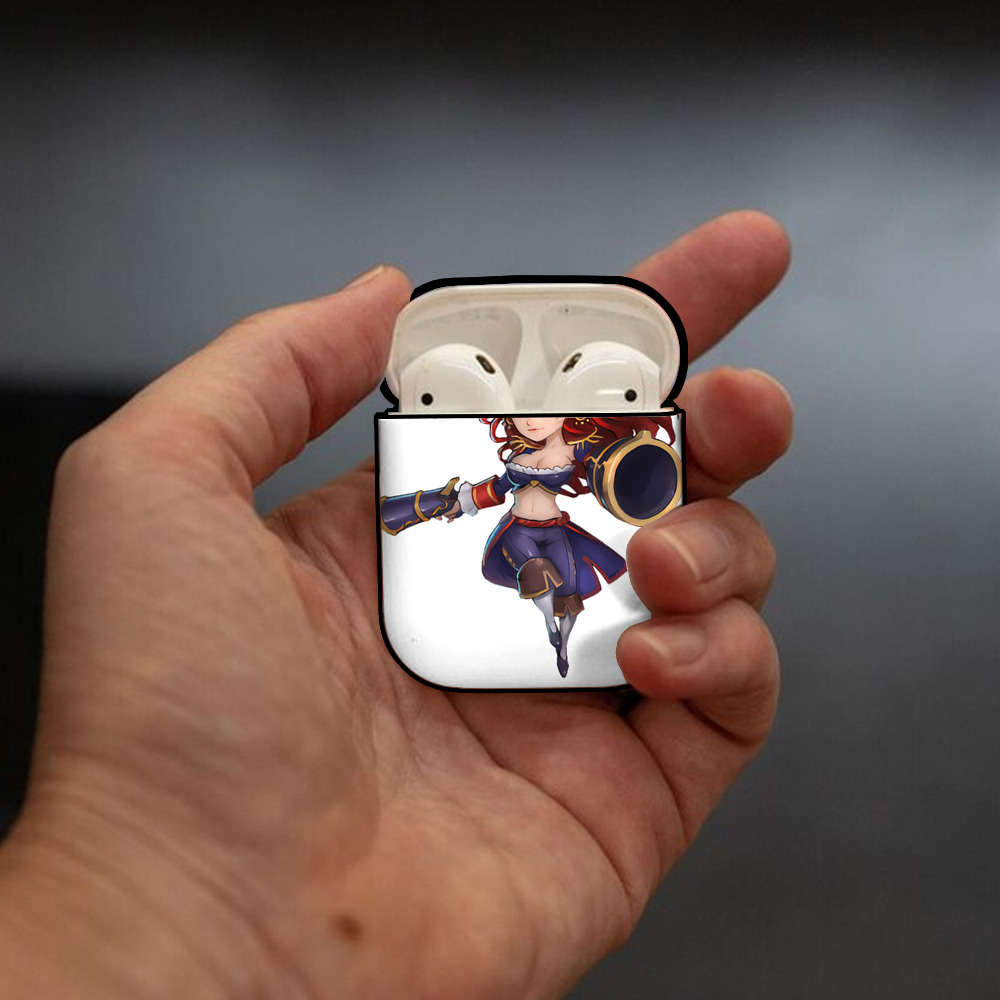 リーグ・オブ・レジェンド League of Legends LOL AirPods 第2世代保護ケース ハードシェル ブラック 耐衝撃・防指紋・カラビナ付き