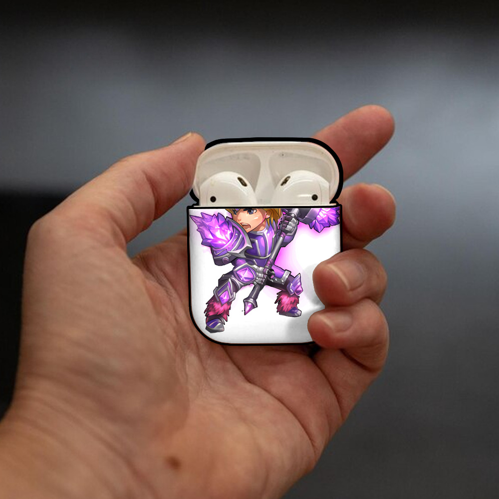 リーグ・オブ・レジェンド League of Legends LOL AirPods 第2世代保護ケース ハードシェル ブラック 耐衝撃・防指紋・カラビナ付き
