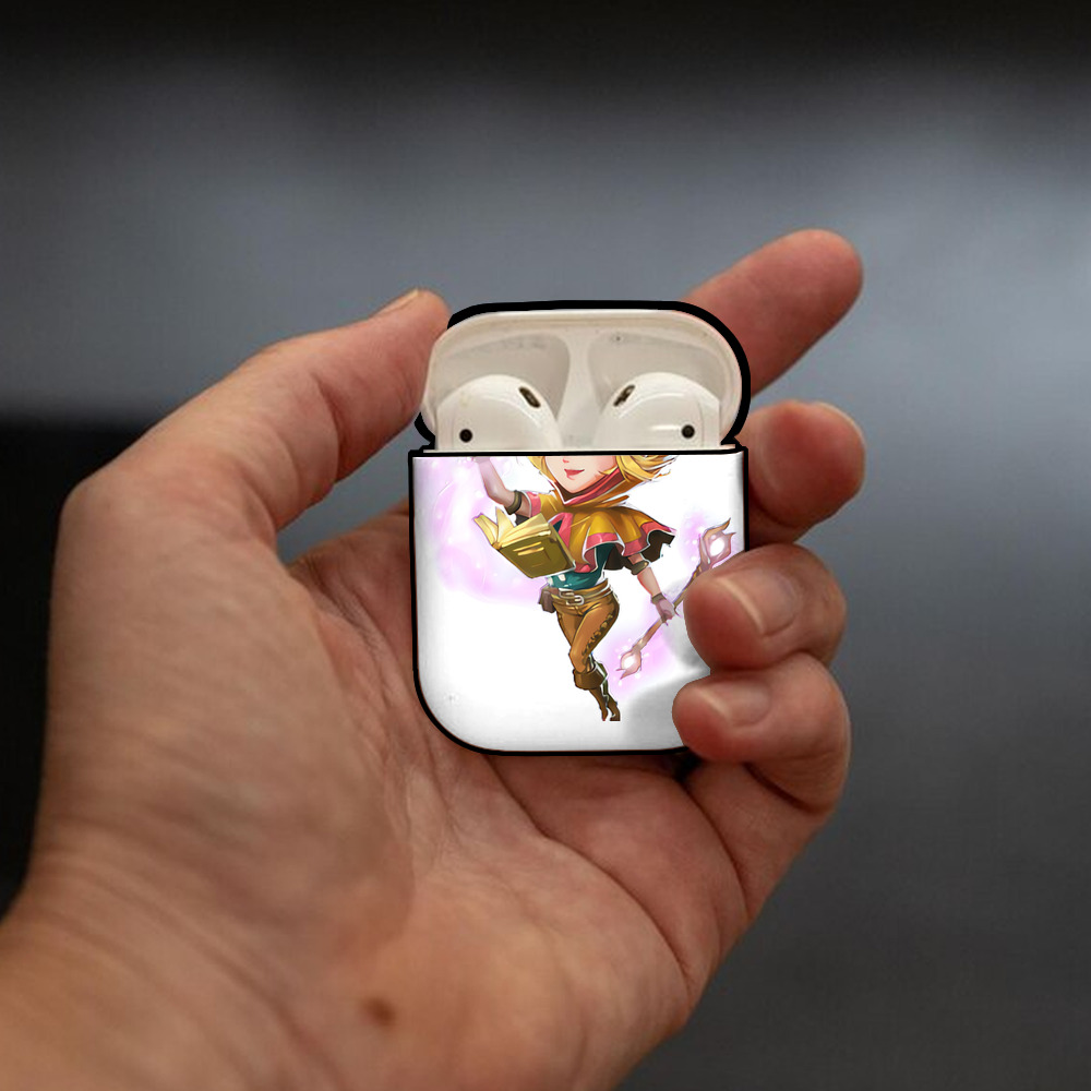 リーグ・オブ・レジェンド League of Legends LOL AirPods 第2世代保護ケース ハードシェル ブラック 耐衝撃・防指紋・カラビナ付き