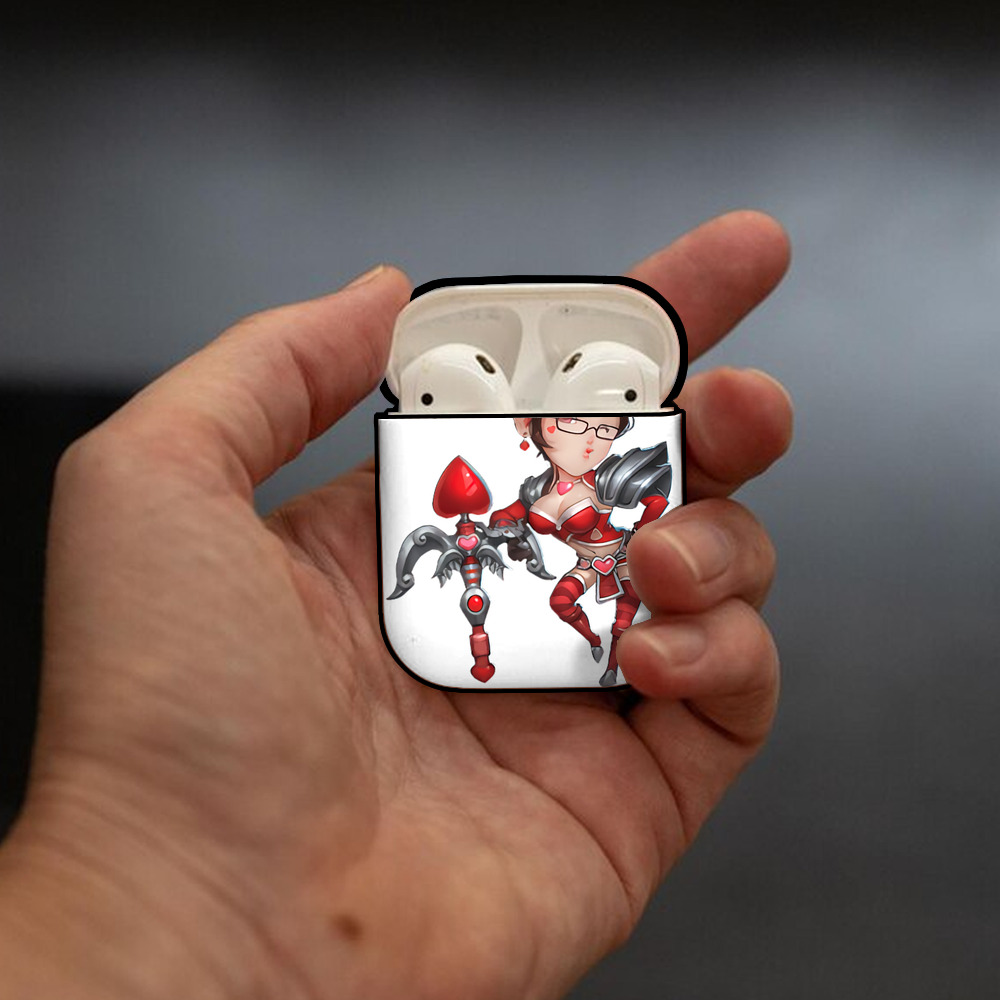 リーグ・オブ・レジェンド League of Legends LOL AirPods 第2世代保護ケース ハードシェル ブラック 耐衝撃・防指紋・カラビナ付き