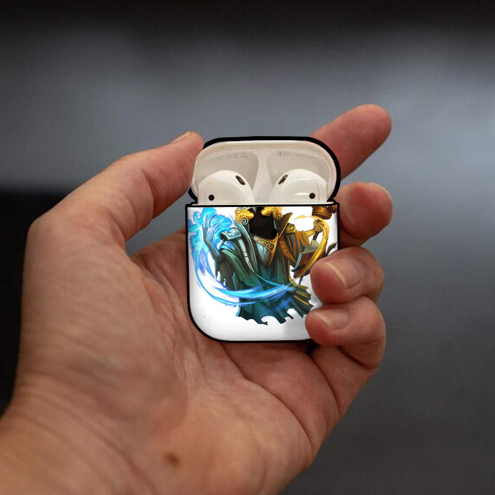 リーグ・オブ・レジェンド League of Legends LOL AirPods 第2世代保護ケース ハードシェル ブラック 耐衝撃・防指紋・カラビナ付き