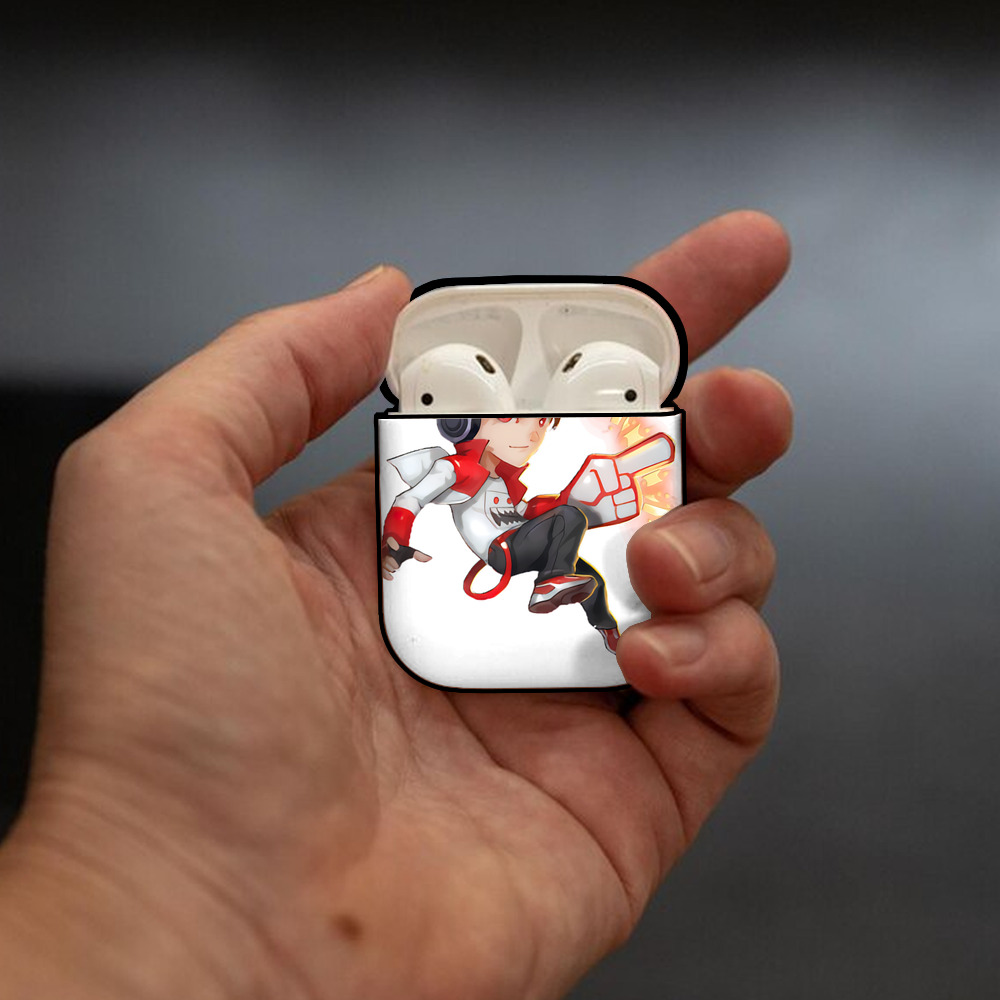 リーグ・オブ・レジェンド League of Legends LOL AirPods 第2世代保護ケース ハードシェル ブラック 耐衝撃・防指紋・カラビナ付き