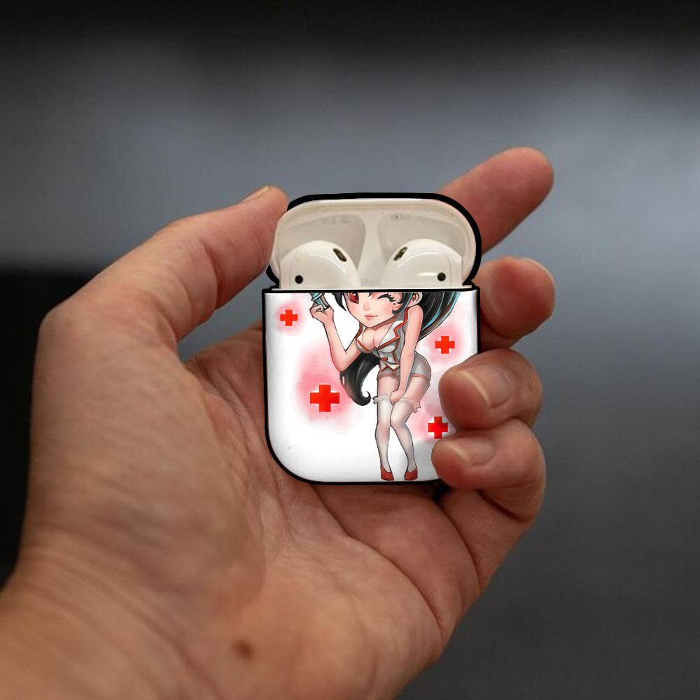 リーグ・オブ・レジェンド League of Legends LOL AirPods 第2世代保護ケース ハードシェル ブラック 耐衝撃・防指紋・カラビナ付き