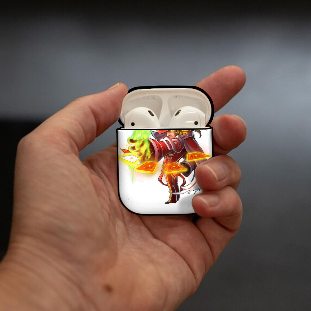 リーグ・オブ・レジェンド League of Legends LOL AirPods 第2世代保護ケース ハードシェル ブラック 耐衝撃・防指紋・カラビナ付き