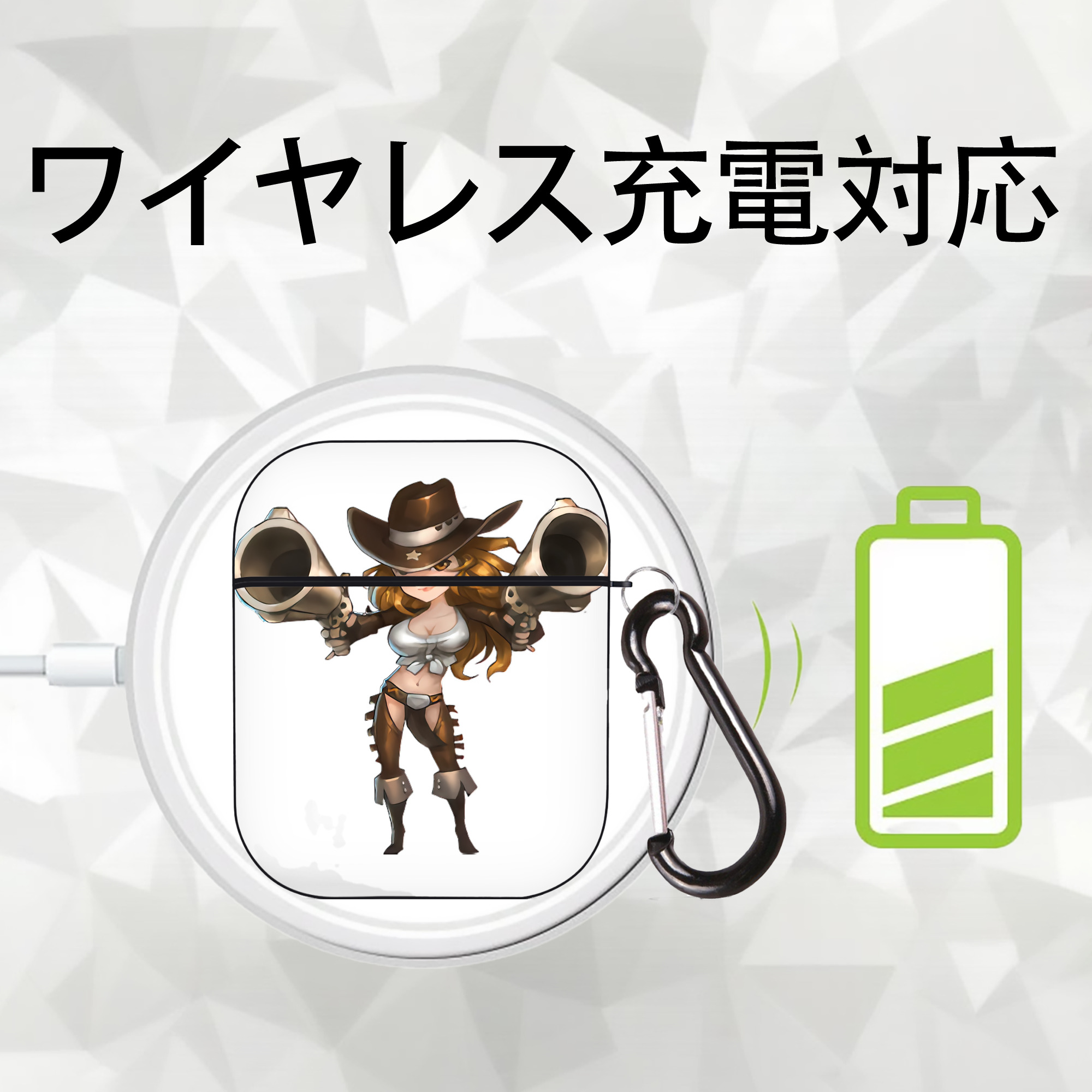 リーグ・オブ・レジェンド League of Legends LOL AirPods 第2世代保護ケース ハードシェル ブラック 耐衝撃・防指紋・カラビナ付き