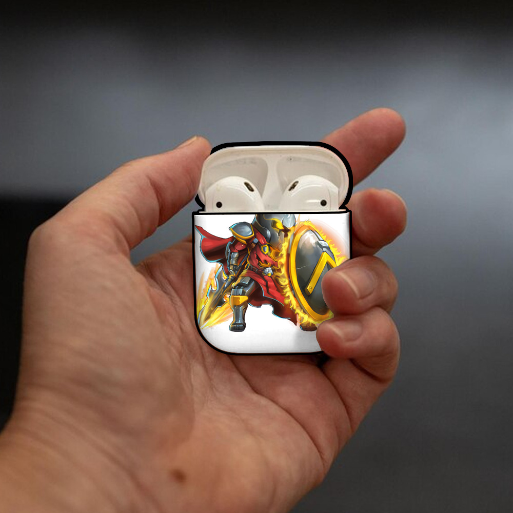 リーグ・オブ・レジェンド League of Legends LOL AirPods 第2世代保護ケース ハードシェル ブラック 耐衝撃・防指紋・カラビナ付き