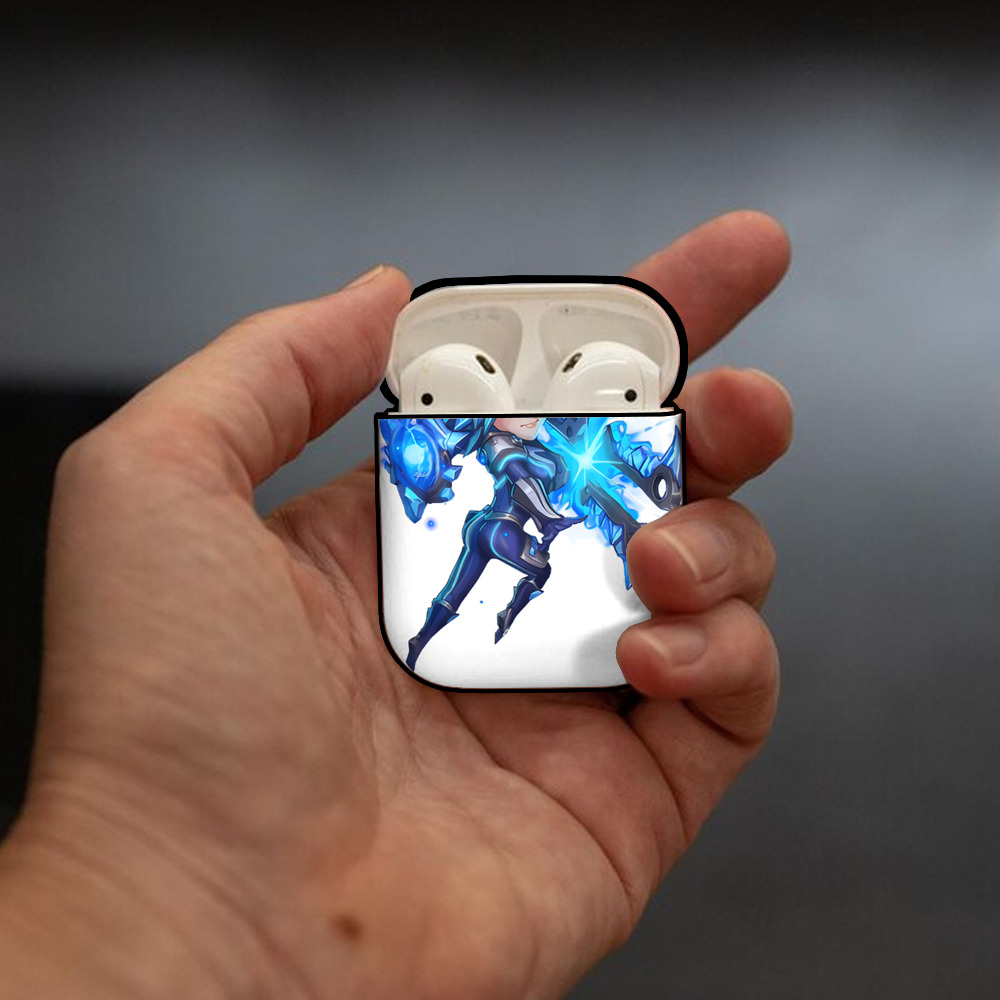 リーグ・オブ・レジェンド League of Legends LOL AirPods 第2世代保護ケース ハードシェル ブラック 耐衝撃・防指紋・カラビナ付き