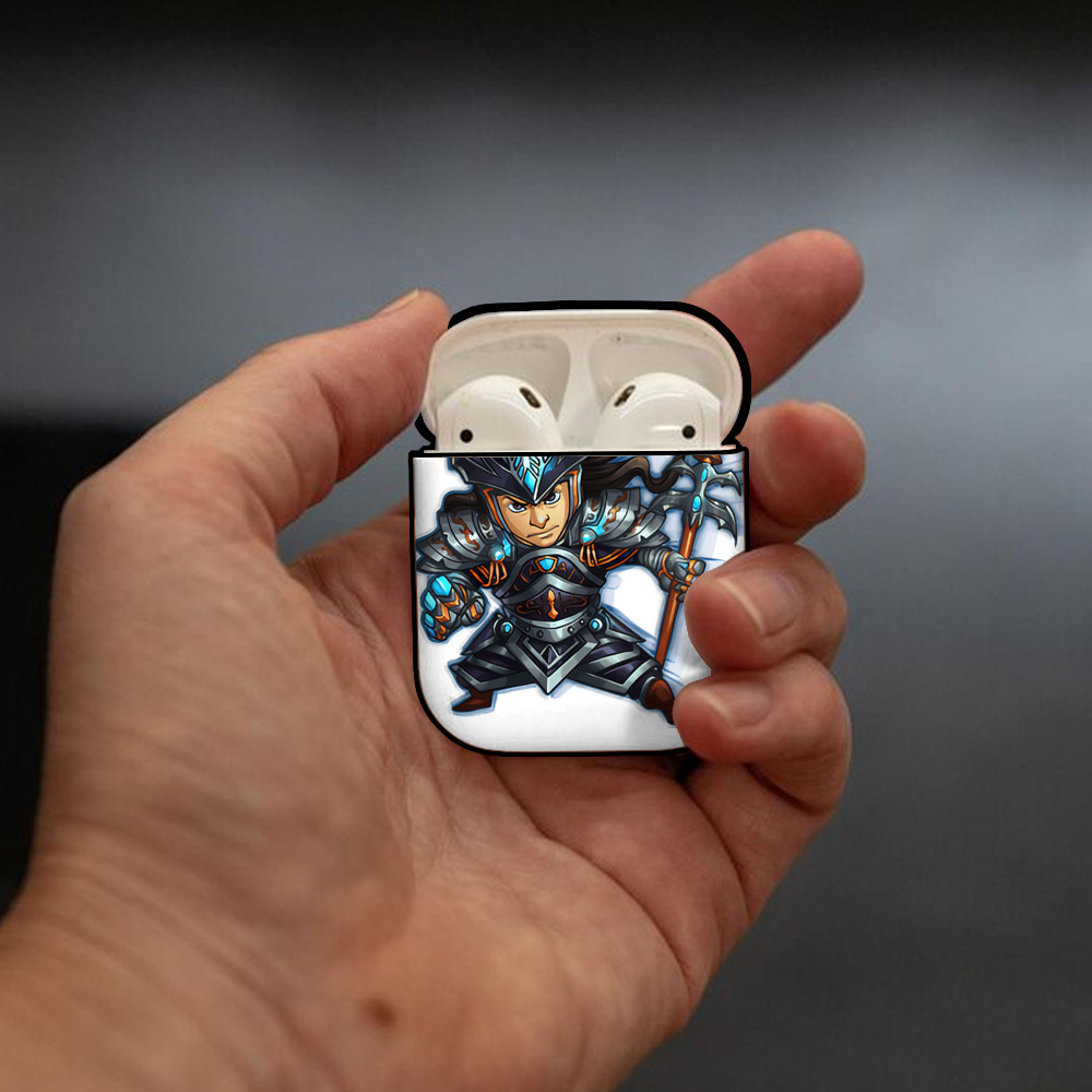 リーグ・オブ・レジェンド League of Legends LOL AirPods 第2世代保護ケース ハードシェル ブラック 耐衝撃・防指紋・カラビナ付き