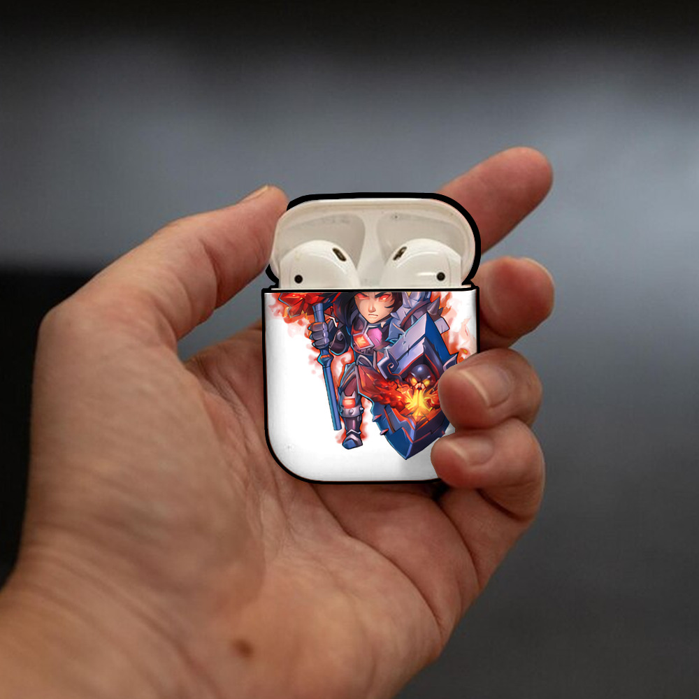 リーグ・オブ・レジェンド League of Legends LOL AirPods 第2世代保護ケース ハードシェル ブラック 耐衝撃・防指紋・カラビナ付き