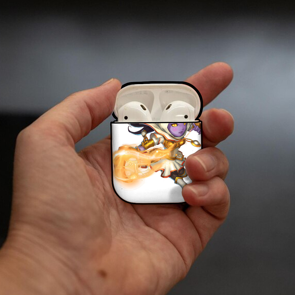 リーグ・オブ・レジェンド League of Legends LOL AirPods 第2世代保護ケース ハードシェル ブラック 耐衝撃・防指紋・カラビナ付き