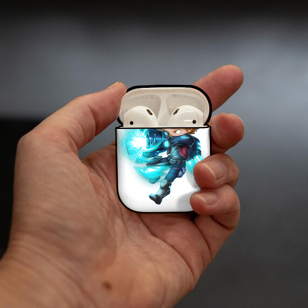 リーグ・オブ・レジェンド League of Legends LOL AirPods 第2世代保護ケース ハードシェル ブラック 耐衝撃・防指紋・カラビナ付き