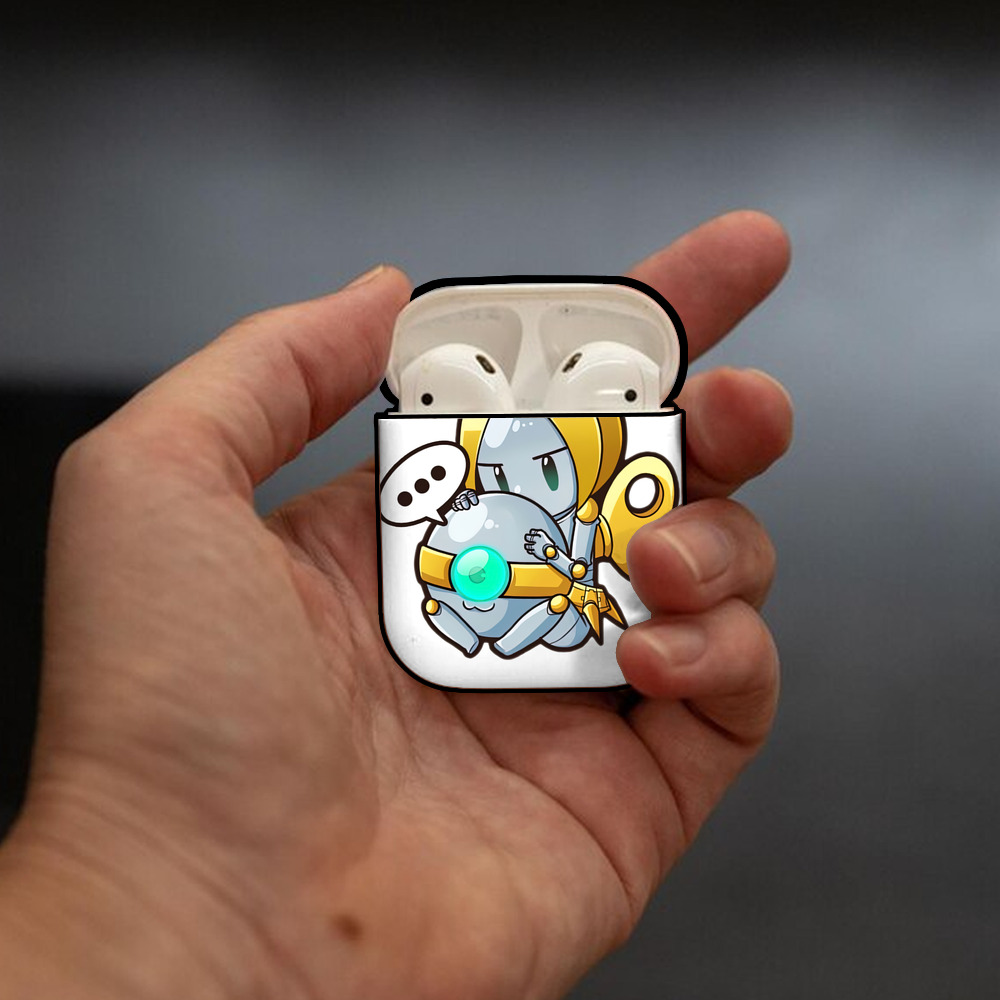 リーグ・オブ・レジェンド League of Legends LOL AirPods 第2世代保護ケース ハードシェル ブラック 耐衝撃・防指紋・カラビナ付き